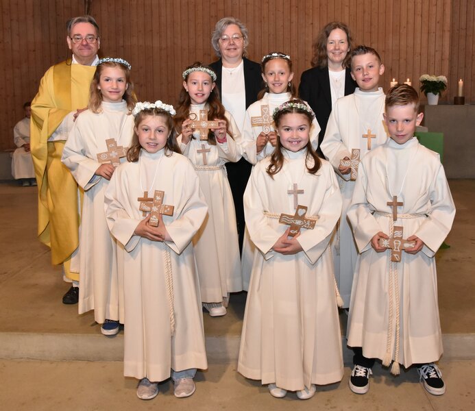 7 Erstkommunionkinder von Kägiswil 
